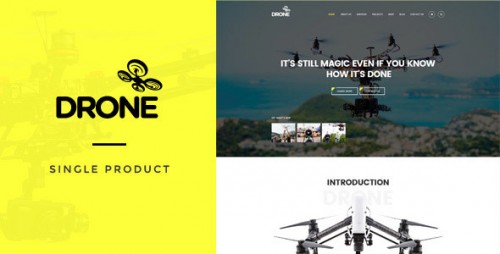 Download Nulled Drone - Single Product WordPress Theme  