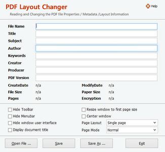 Adept PDF Layout Changer 4.00