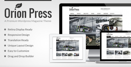 Download Nulled Orion Press v2.7.4 - Retina and Responsive Magazine Theme  