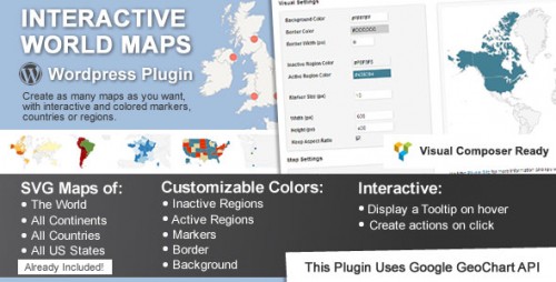 NULLED Interactive World Maps v1.91 - WordPress Plugin product logo