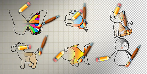 Animal Cartoon Paint - Project for After Effects (Videohive)