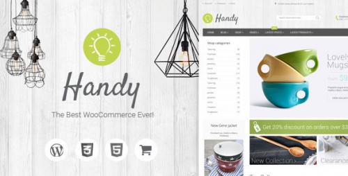 Download Nulled Handy v4.10 - Handmade Shop WordPress WooCommerce Theme pic