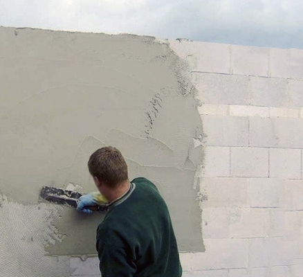 Штукатурка стены из газобетонного блока (2016) WebRip