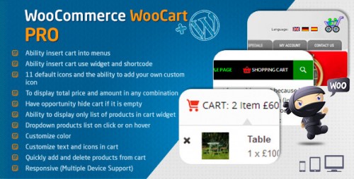 Nulled WooCommerce Cart - WooCart Pro v2.3.0 - WordPress Plugin product photo
