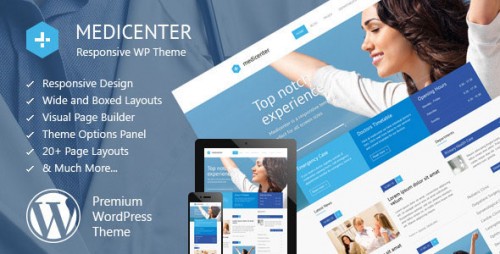 Download Nulled MediCenter v8.3 - Responsive Medical WordPress Theme product pic