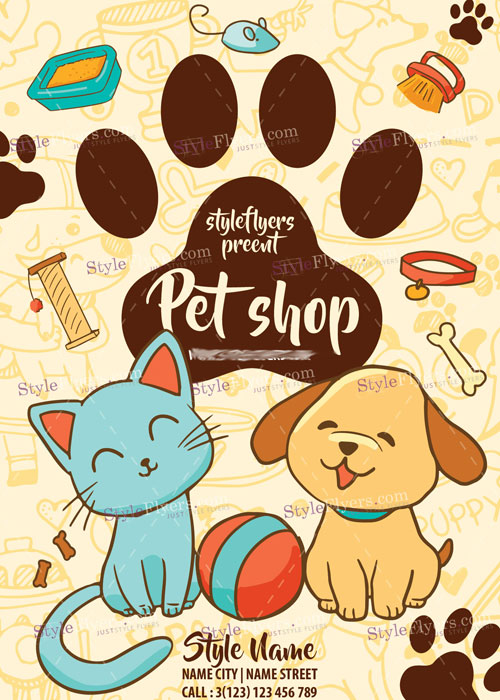 Pet Shop PSD V14 Flyer Template