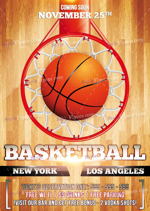 Basketball PSD V8 Flyer Template