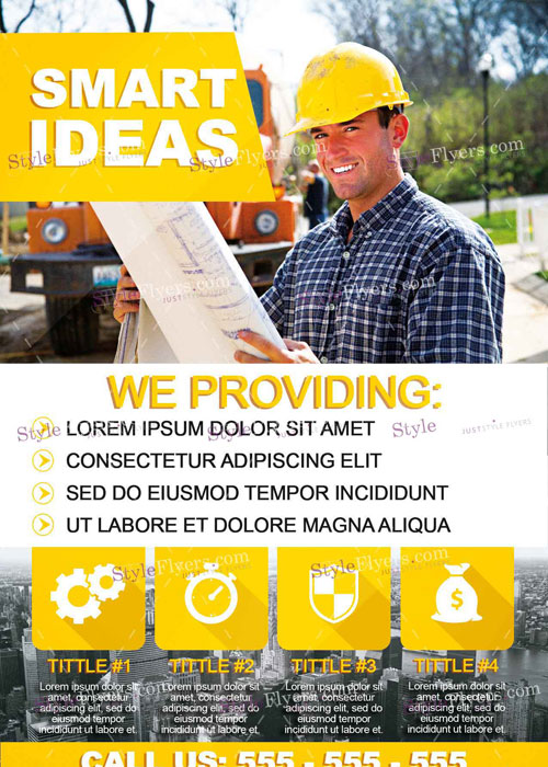 Smart Ideas PSD V13 Flyer Template