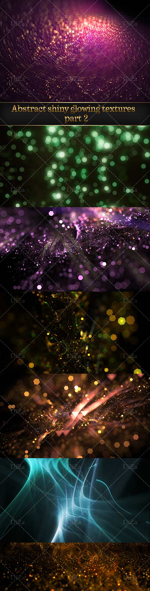 Abstract shiny glowing textures - 2