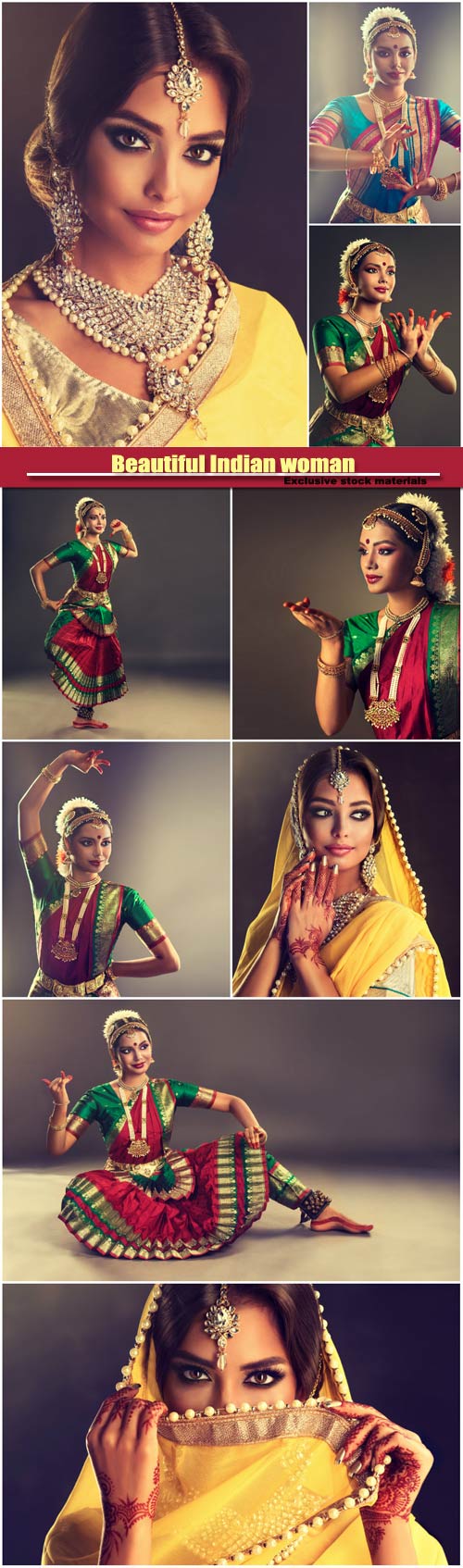 Beautiful Indian woman in traditional dress