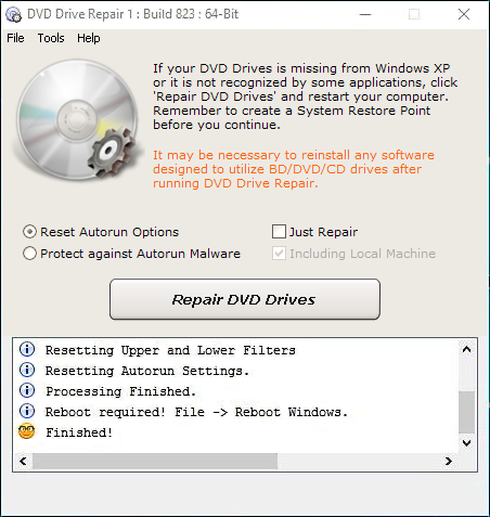 DVD Drive Repair 1.0.2.823 + Portable