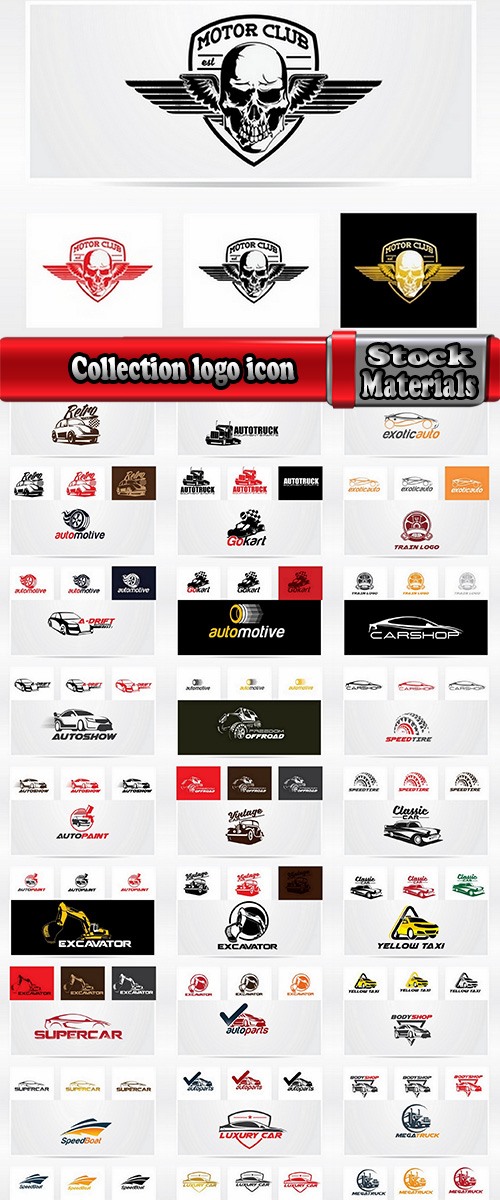 Collection logo icon web design element site 30-25 EPS