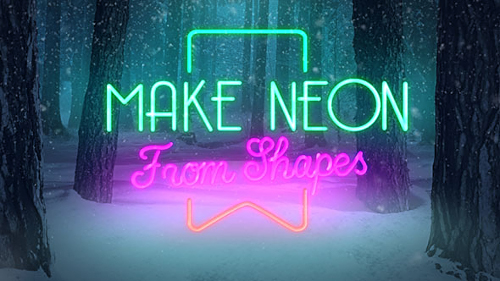 Christmas Forest Opener - Neon - Project for After Effects (Videohive)