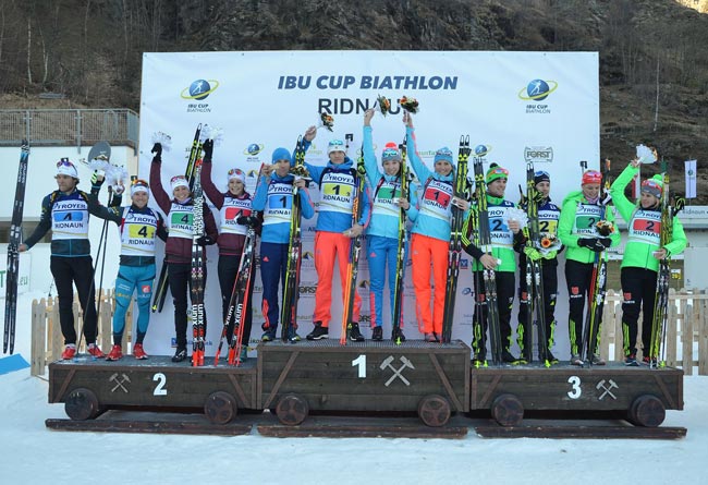 Украинские биатлонисты – девятые в смешанной эстафете на втором этапе Кубка IBU