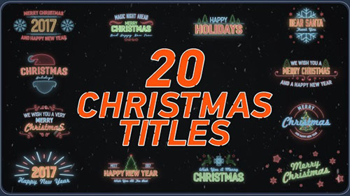 20 Christmas Titles - Project for After Effects (Videohive)