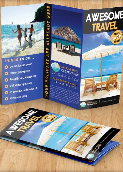 Travel Agency Brochure PSD V7 Template